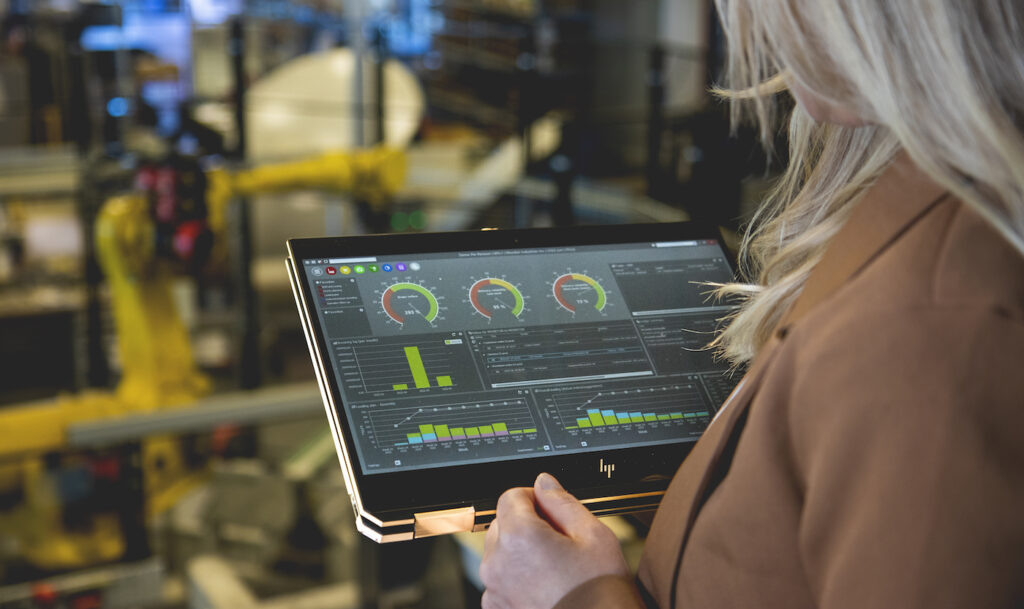Monitor ERP System in der Anwendung