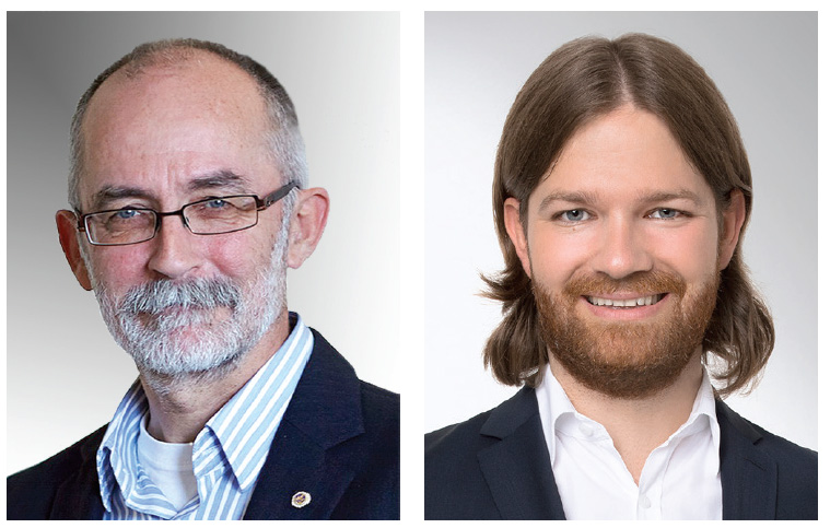 Michael Krutzke, Leiter Marketing, Forschung und Strategien Niclas Ebenthal (re.), ALPHAPLAN-Vertriebsbeauftragter