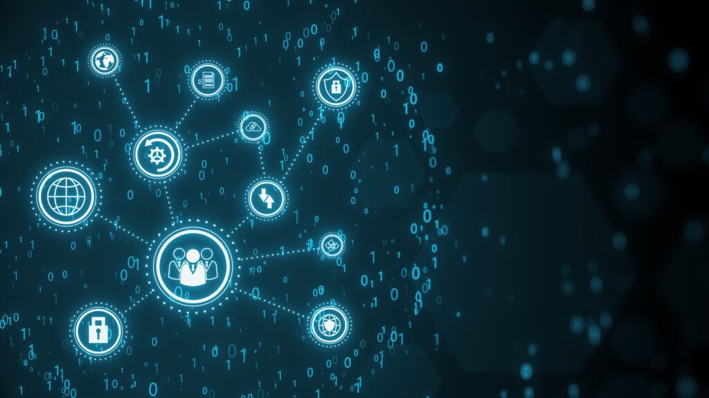 Kreativ gestaltetes Digital Business Interface