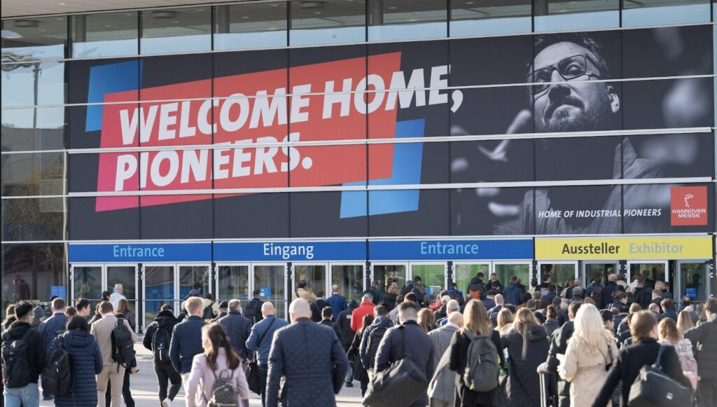 HANNOVER MESSE 2023 Messegelände, Eingang Nord 1