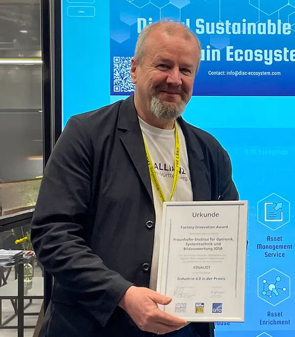 Reinhard Herzog, Fraunhofer IOSB, Factory Innovation Award 2024