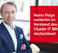 Heino Feige bleibt Vorstandsmitglied bei Cluster IT