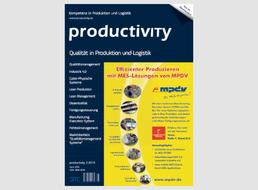 prodIT 2/2015: Qualität in Produktion und Logistik