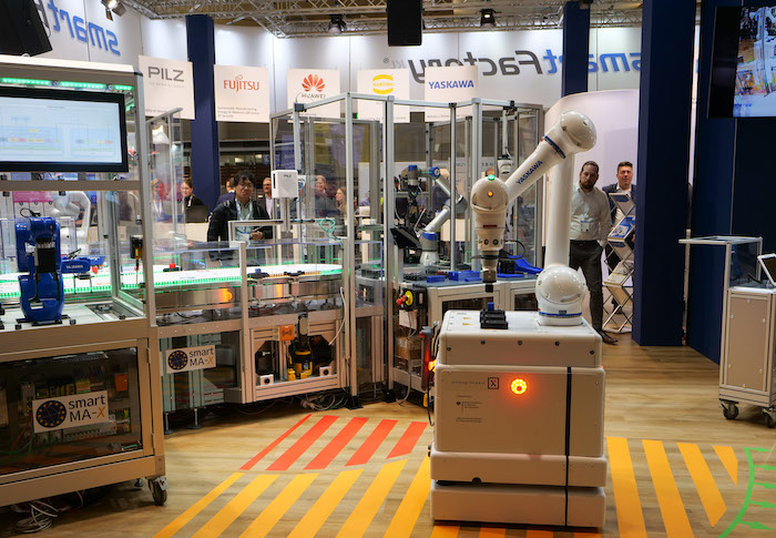 Vorstellung des dynamischen Safety-Konzeptes auf der Hannover Messe 2024
