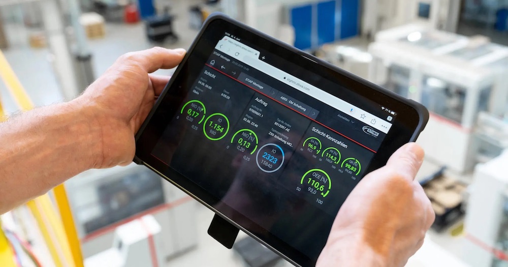 Monitoring der Anlagen mittels Tablet