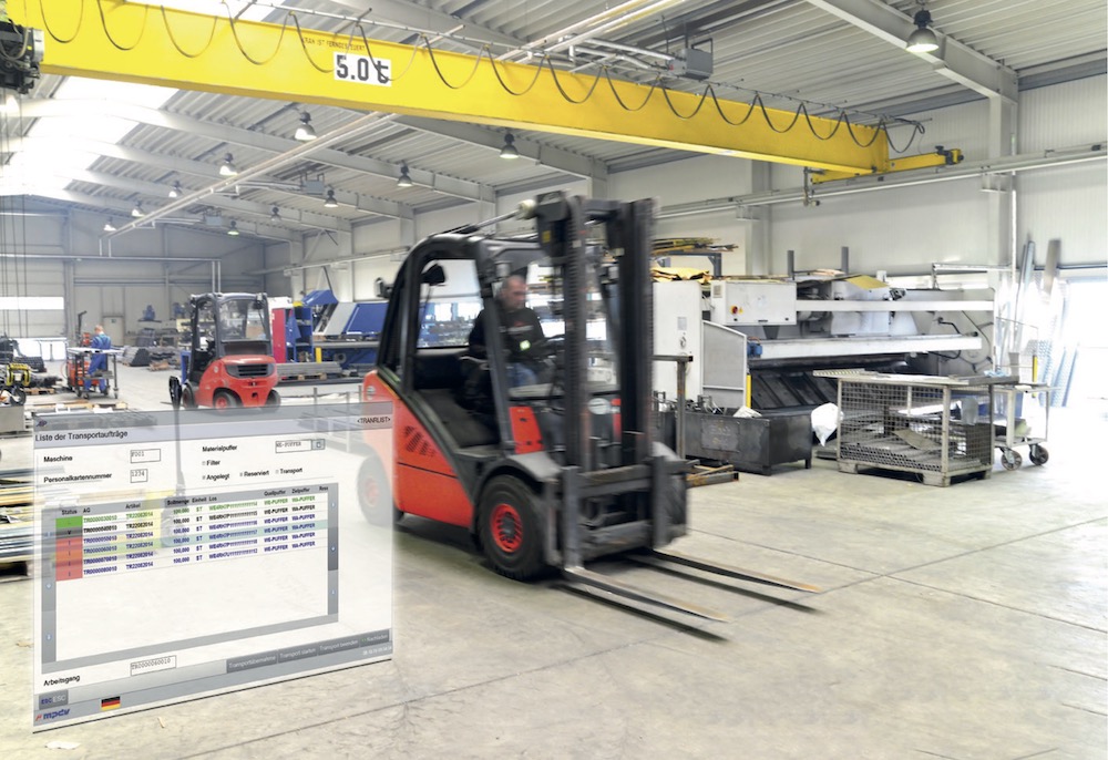 Vernetzung von Produktion und Logistik sorgen für mehr Effizienz im Fertigungsalltag