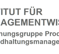 TU Wien, Lehrstuhl für Produktions- und Instandhaltungsmanagement