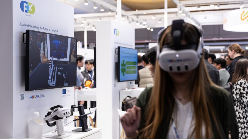Im Rahmen der Hannover Messe 2025 präsentierte Factory-X unter anderem ihr MX-Port-Konzept. © Factory-X