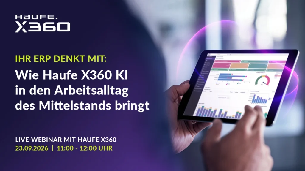 Live-Webinar über KI im Cloud-ERP © Haufe-Lexware