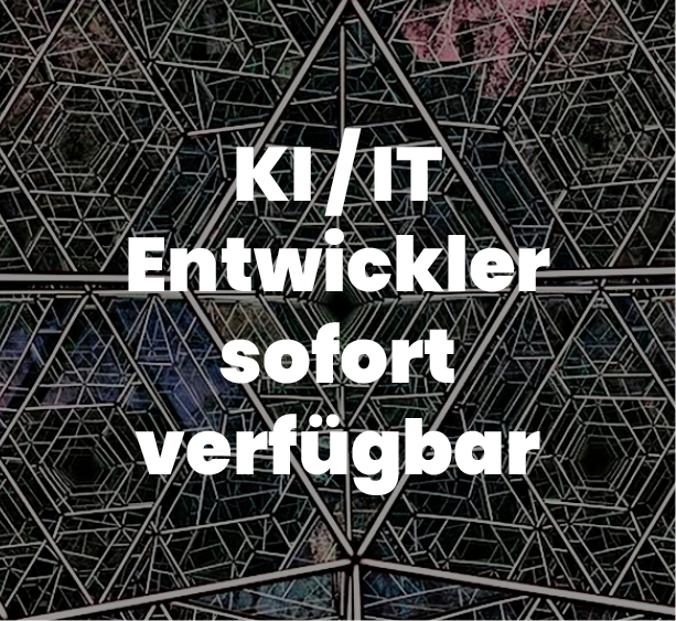 Sie brauchen sofort Full-Stack & KI / IT Entwickler?